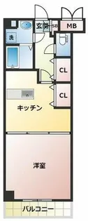 アンジェリーク磐船【5階】の間取り