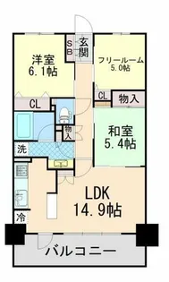 ニューライフ岡本【2階】の間取り