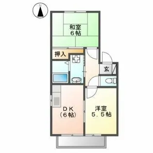 ラポール藤【203号室】の間取り