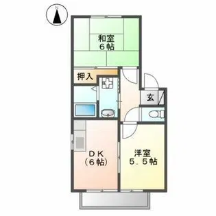 ラポール藤【203号室】の間取り