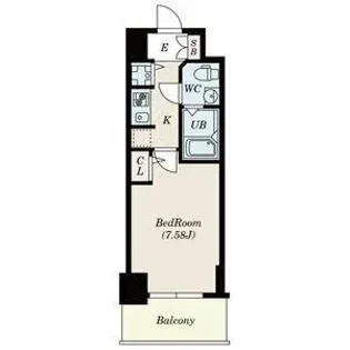 S-RESIDENCE神戸磯上通【12階】の間取り
