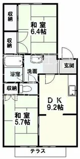 モンレーブミナミ【102号室】の間取り