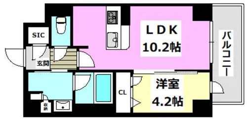 シャーメゾン舟木町【5階】の間取り