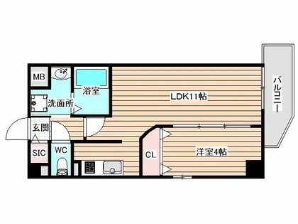 TMR玉川【5階】の間取り