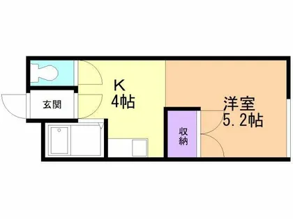 コーポ室本【102号室】の間取り