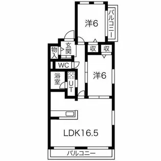 クリスタルスクエア【302号室】の間取り