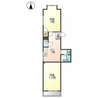 グリーンビル【4階】の間取り