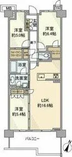 プラウド八事ガーデン【6階】の間取り