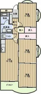 シャトー樹里【2階】の間取り