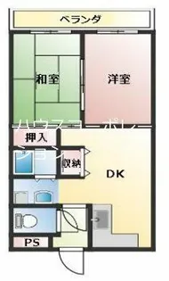 サンライフ若草【4階】の間取り