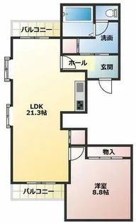 稲葉荘マンション【5階】の間取り