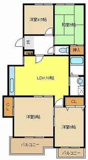 ノーメルやしろ【2階】の間取り