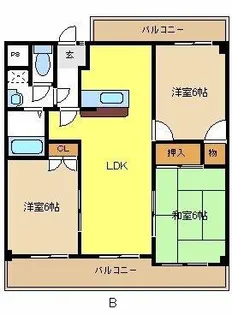 ベラ植田山【1階】の間取り