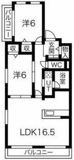 クリスタルスクエア【3階】の間取り