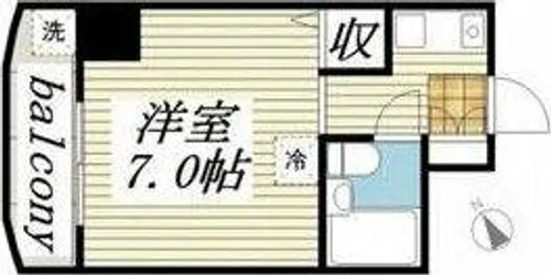 メゾン・ド・アヴァル【5階】の間取り