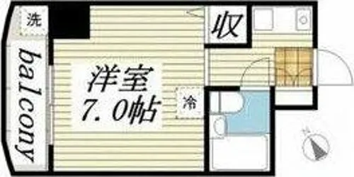 メゾン・ド・アヴァル【5階】の間取り