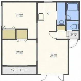 TU・MS【101号室】の間取り