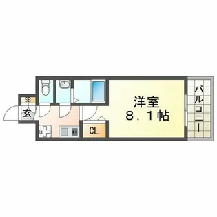 西宮ルモンド甲子園【210号室】の間取り