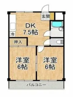 メゾン ド クミノ木【3階】の間取り