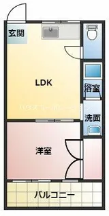 シャトルヨネ【3階】の間取り