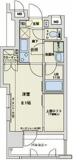 アクタス大手門Ⅱ【2階】の間取り