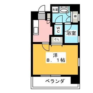 1Kの間取り画像