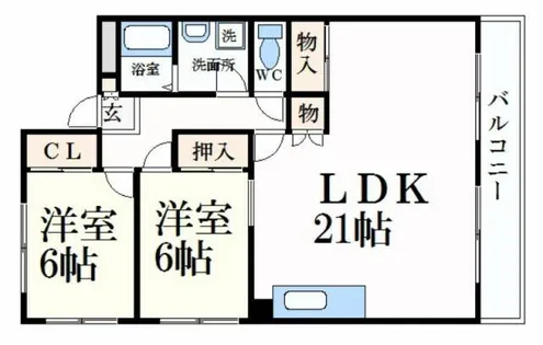 プラザ澤田【3階】の間取り