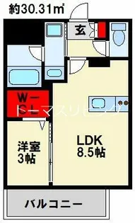グランフォーレ小倉シティタワー【10階】の間取り