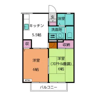 ファミールSAITO A【1階】の間取り