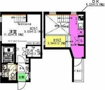 chez moi(シェモア)【1階】の間取り