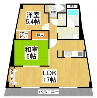 エスポアール岩根【5階】の間取り