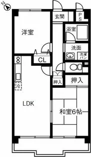 エコタウン勝川【362号室】の間取り
