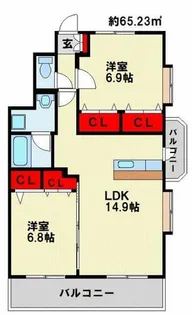 ケリスデール【1階】の間取り