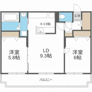 アトラス手稲【4階】の間取り