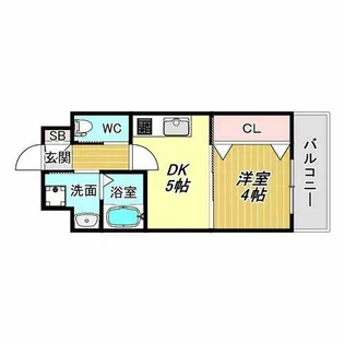 ES ABIKO【3階】の間取り