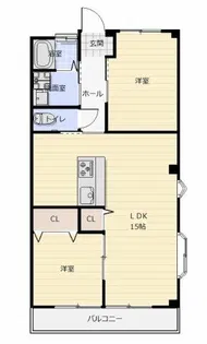 森コーポラス【202号室】の間取り