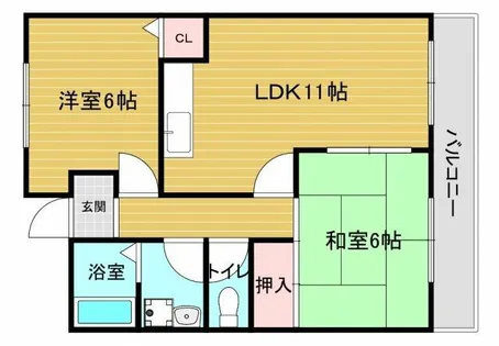 メゾンベルエール【2階】の間取り