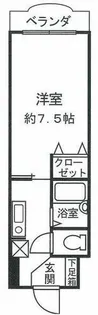 ヴィアナ阿倍野【405号室】の間取り
