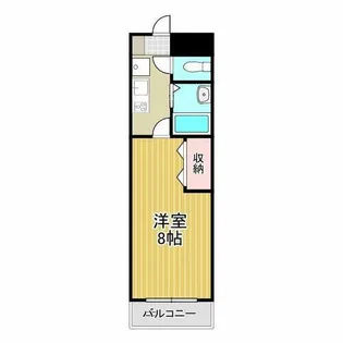 ホワイトヒルズ豊田【408号室】の間取り