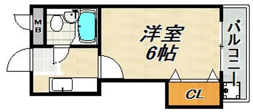 リーフ板宿【3階】の間取り