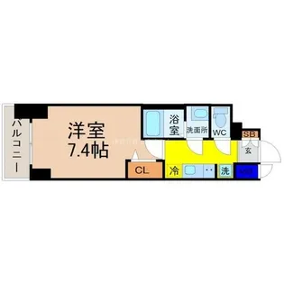 プレサンス今池駅前フェルディノ【6階】の間取り