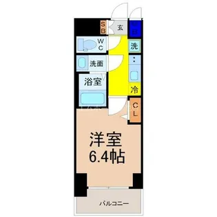 プレサンス広小路通今池【8階】の間取り