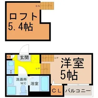 VILLETTA栄【2階】の間取り