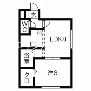 ベル東麻生【101号室】の間取り