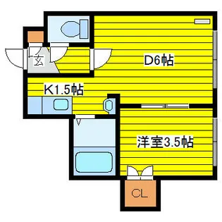 ラフィナート北12条【3階】の間取り