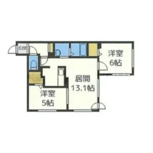 Millanese環状東【203号室】の間取り