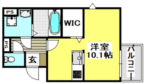 シューンハイム【1階】の間取り
