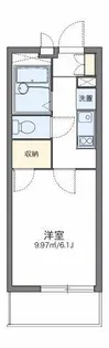 レオパレスくるみ【3階】の間取り