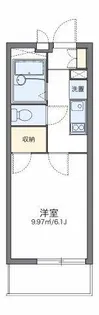 レオパレスくるみ【3階】の間取り