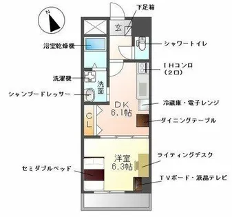 M-stage Aoi【2階】の間取り